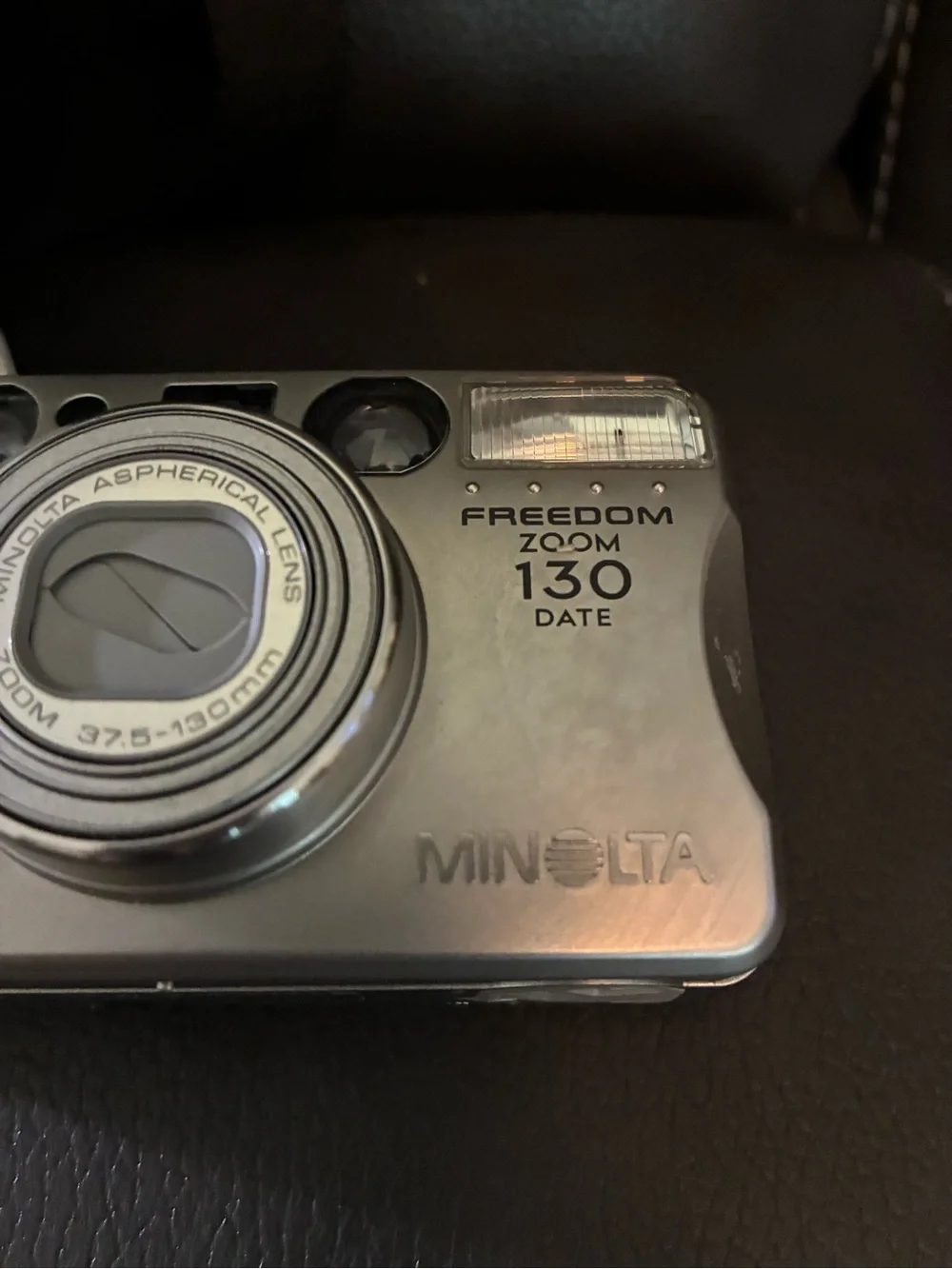 Minolta Freedom 130 Zoom 35mm Film Camera w/Carrying Case, Manual, & Film Roll